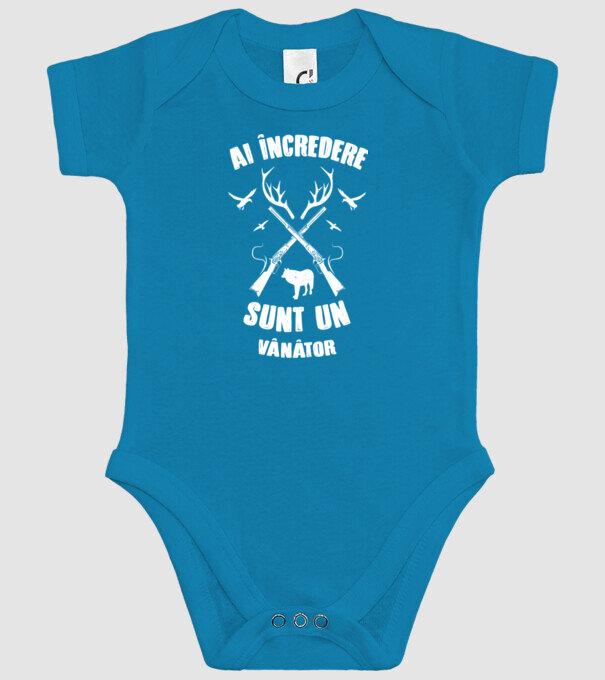 Ai încredere, sunt un vânător model turcoaz pe tricou