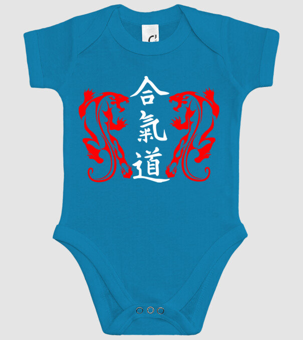 Aikido 2 model turcoaz pe tricou