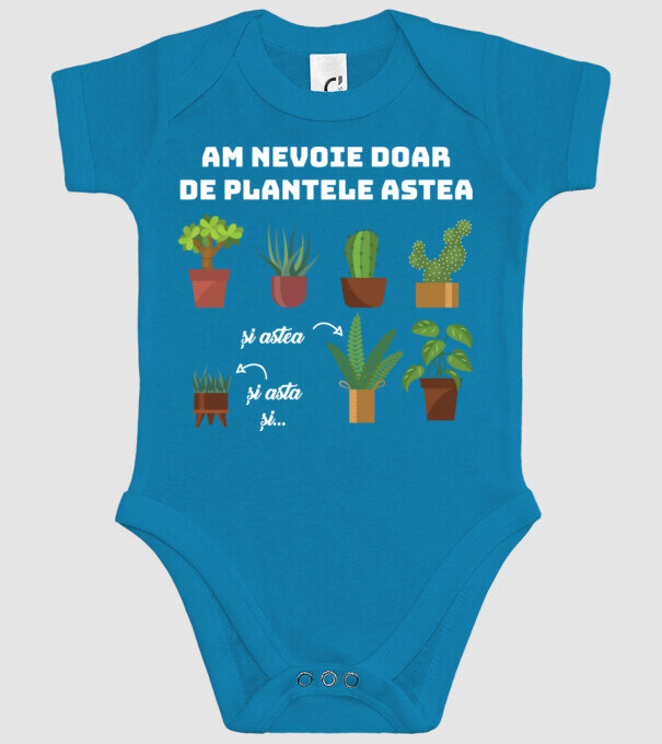 am nevoie doar de plantele astea  model turcoaz pe tricou
