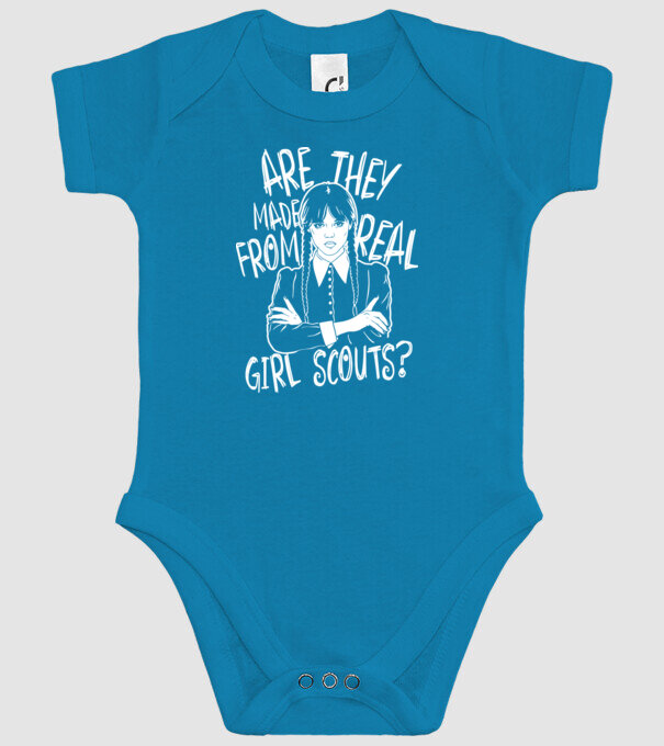 Are the made from real girl scouts model turcoaz pe tricou