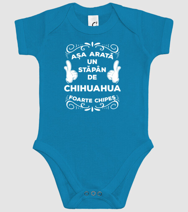 Așa arată un stăpân de Chihuahua foarte chipeș model turcoaz pe tricou
