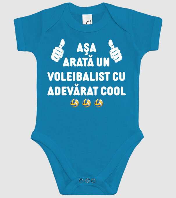 Așa arată un voleibalist cu adevărat cool model turcoaz pe tricou