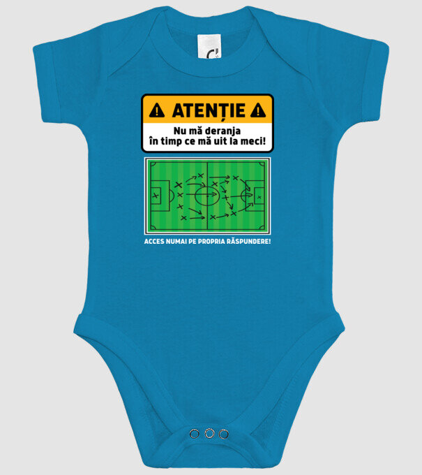 Atenție - Nu mă deranja, în timp ce mă uit la meci model turcoaz pe tricou