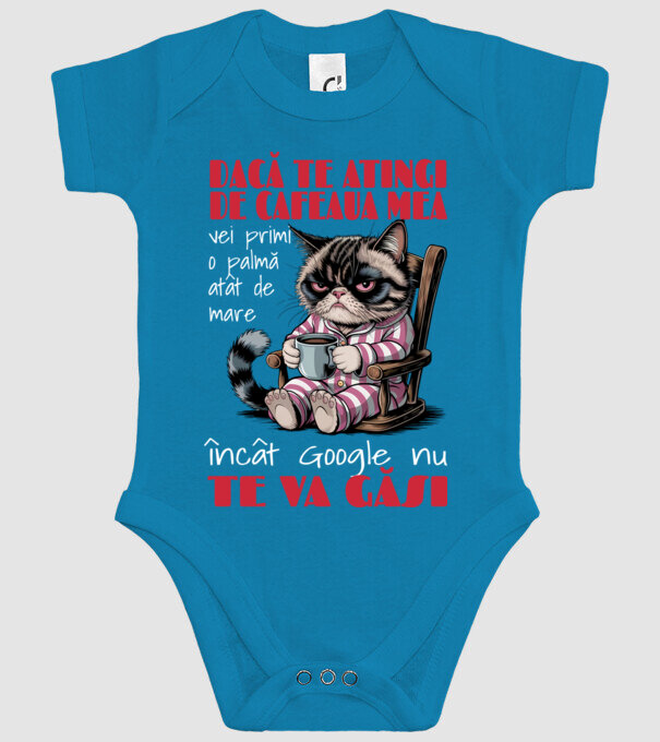 atinge cafeaua mea și nici măcar Google nu te va găsi Negru model turcoaz pe tricou