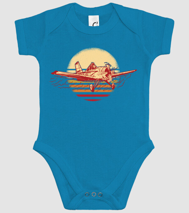 Avioane model turcoaz pe tricou
