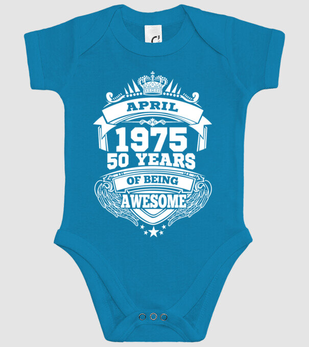 Awesome being of april 1975 model turcoaz pe tricou