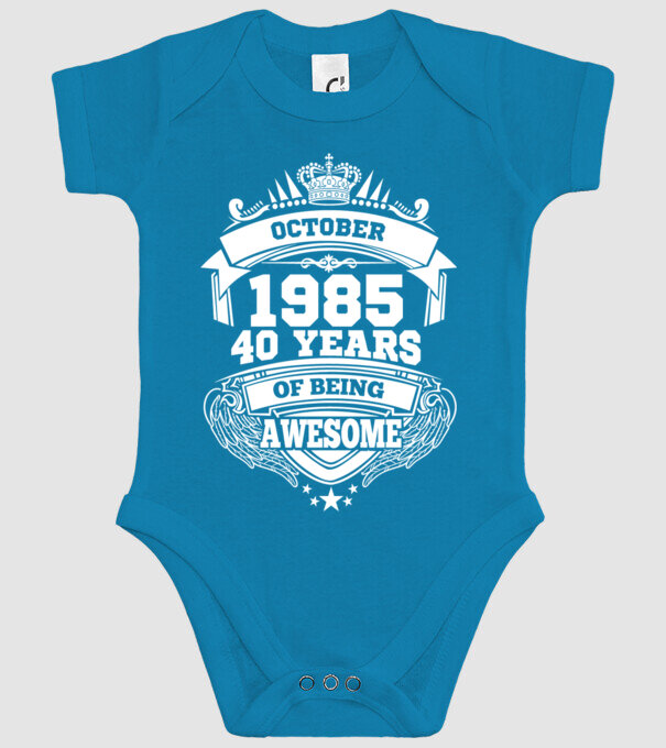 Awesome being of october 1985 model turcoaz pe tricou