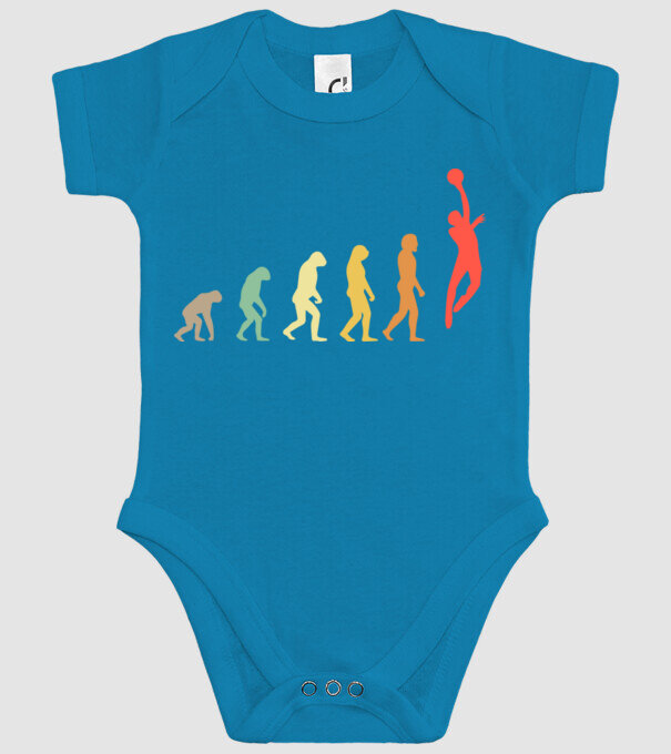 Basketball evolution model turcoaz pe tricou