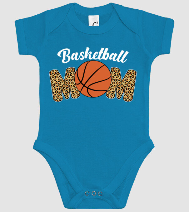 Basketball Mom model turcoaz pe tricou