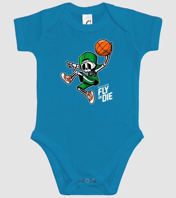 Basketbone model turcoaz pe tricou