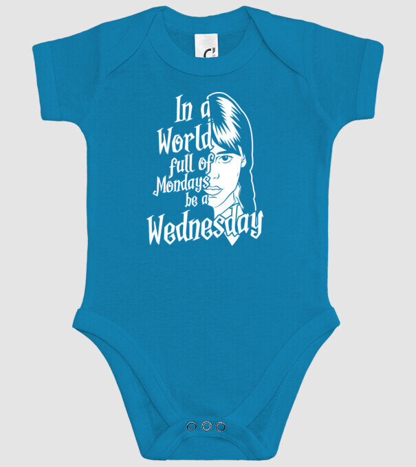Be a Wednesday model turcoaz pe tricou