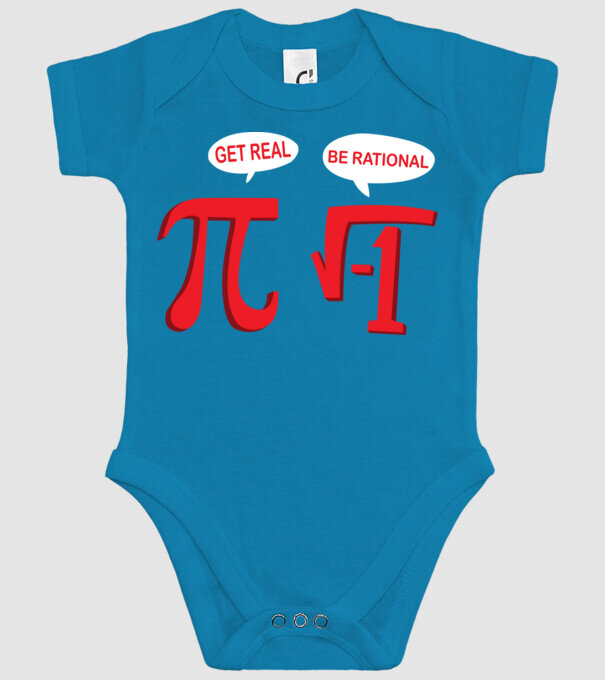 Be rational PI model turcoaz pe tricou