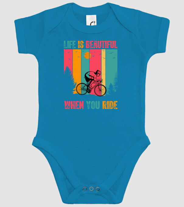 Beautiful ride model turcoaz pe tricou