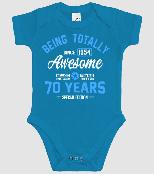 Being totally awesome 70 model turcoaz pe tricou