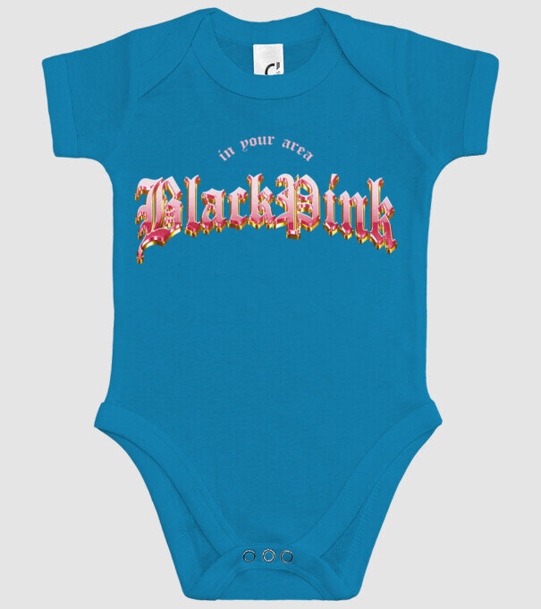 BLACPINK in your area model turcoaz pe tricou