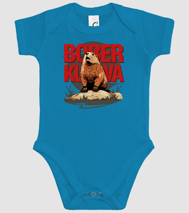 BOBER model turcoaz pe tricou