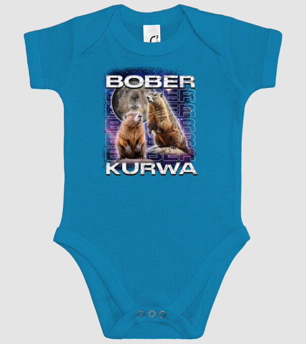 Bóber Kurwa universe model turcoaz pe tricou