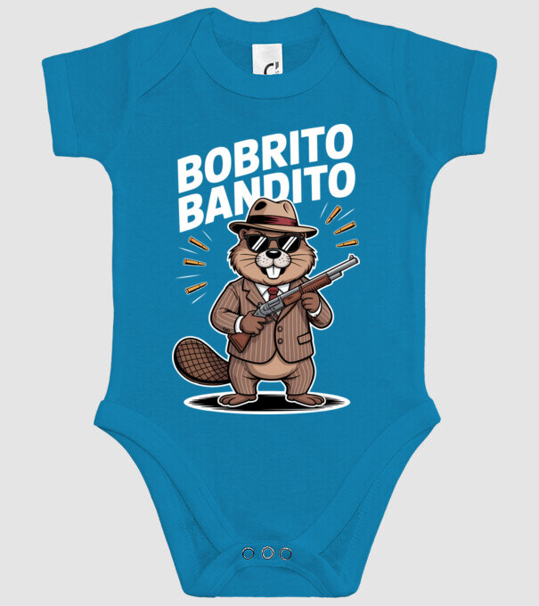 Bobrito Bandito model turcoaz pe tricou