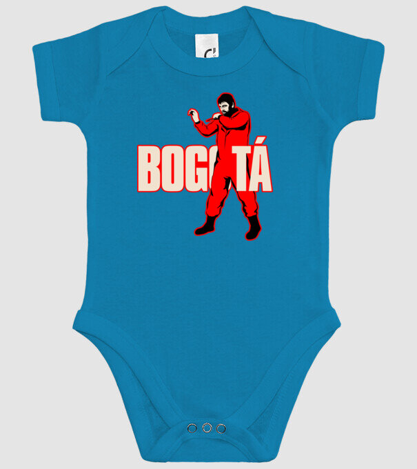 bogota la casa de papel model turcoaz pe tricou