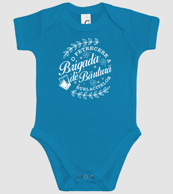 Brigada de băutură model turcoaz pe tricou