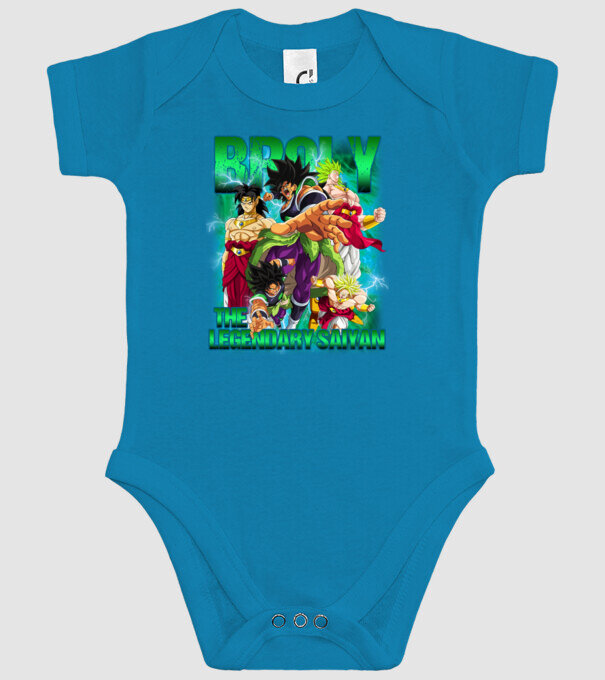 broly dragonball model turcoaz pe tricou