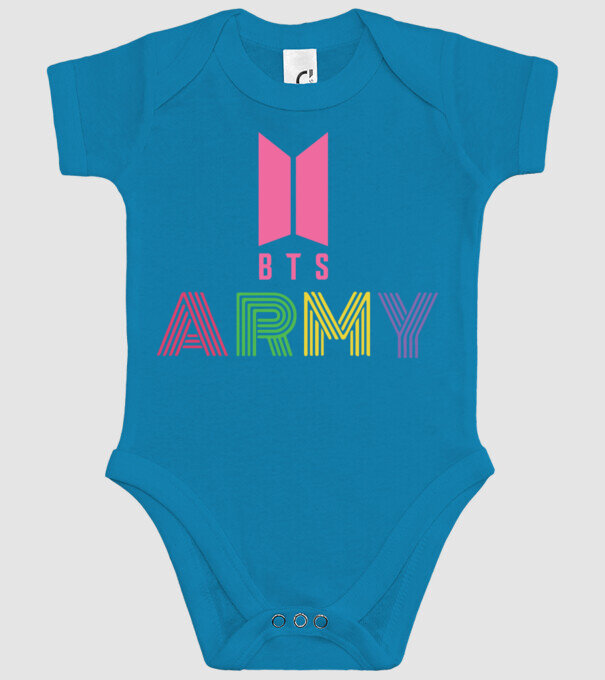 BTS ARMY model turcoaz pe tricou