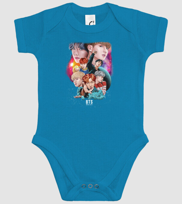 BTS POSTER model turcoaz pe tricou