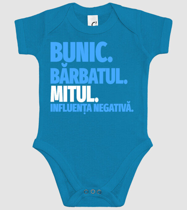 Bunic model turcoaz pe tricou