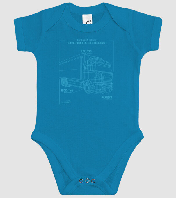 Camioane model turcoaz pe tricou