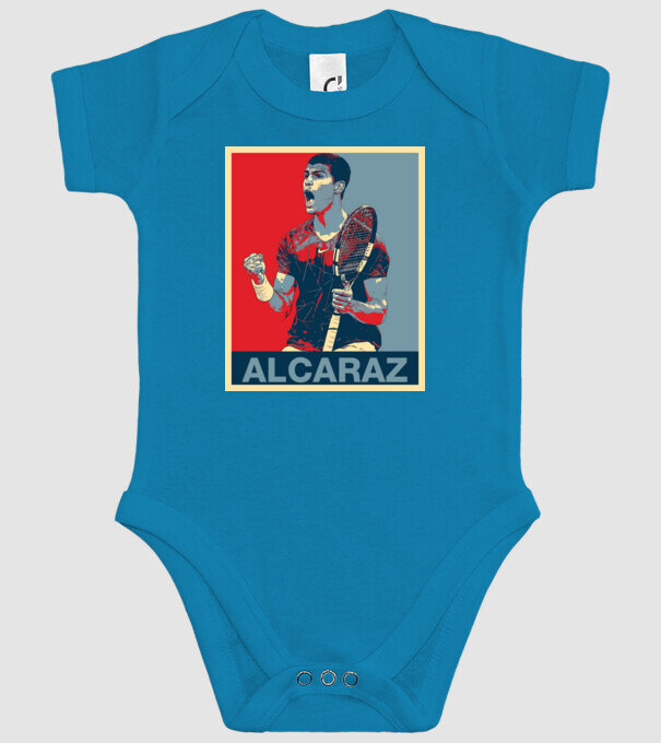 Carlos Alcaraz model turcoaz pe tricou