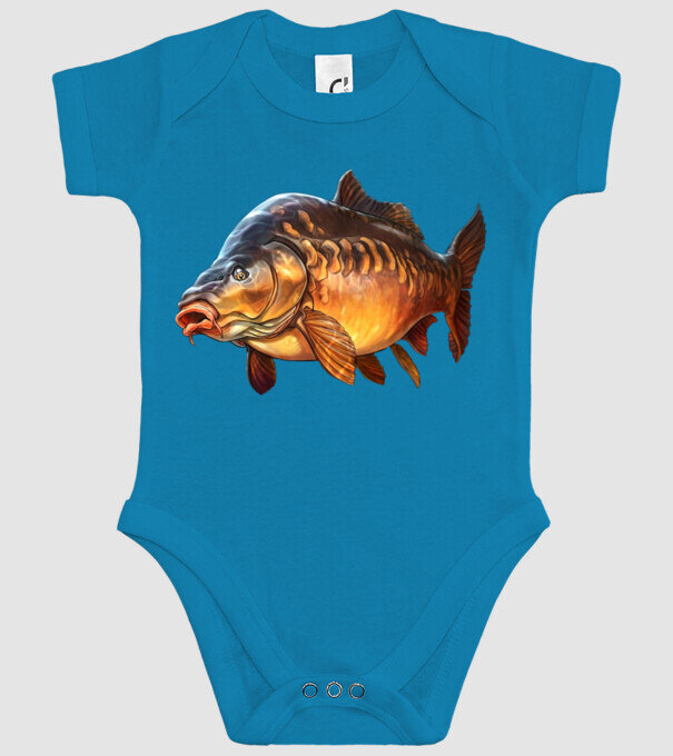 Carp model turcoaz pe tricou