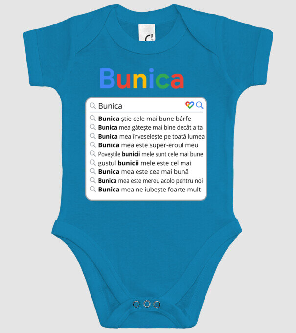 căutare Google Bunica model turcoaz pe tricou