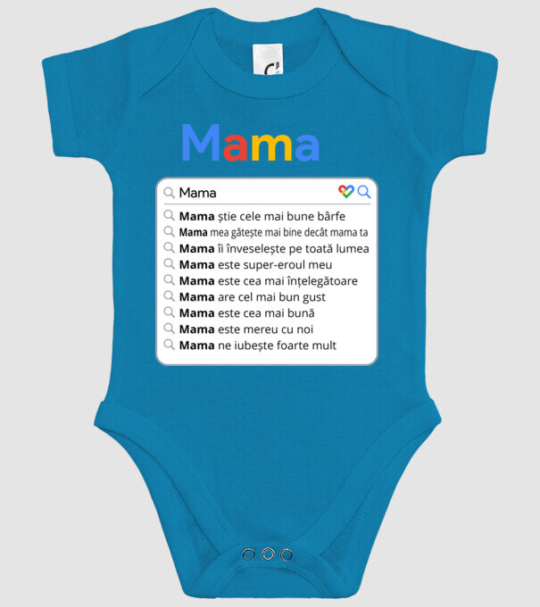 căutare Google Mama model turcoaz pe tricou