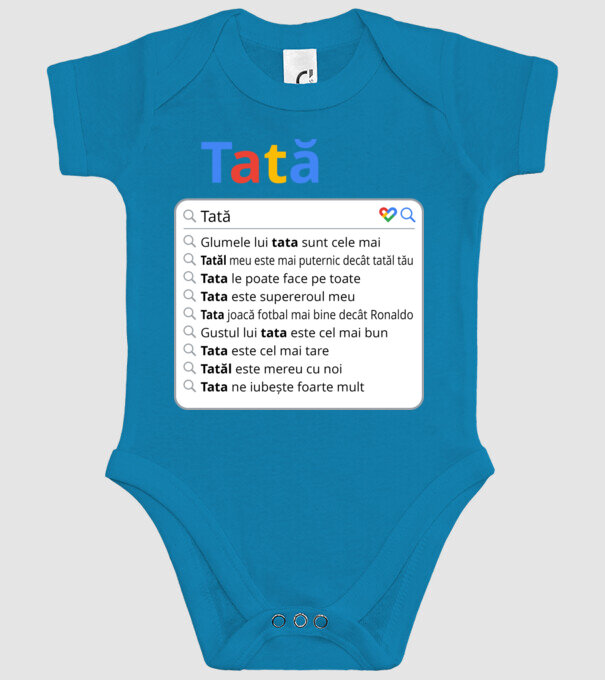 căutare Google Tată model turcoaz pe tricou