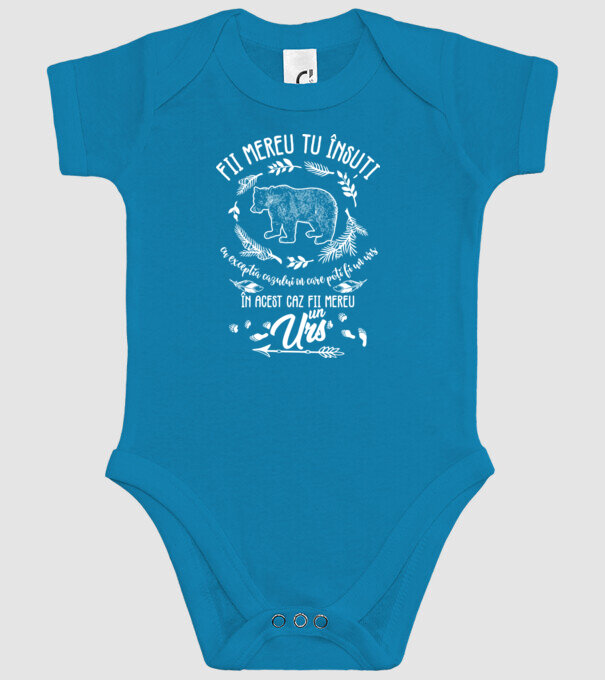 fii mereu tu însuți, cu excepția cazului în care poți fi un urs, în acest caz fii mereu un urs! model turcoaz pe tricou
