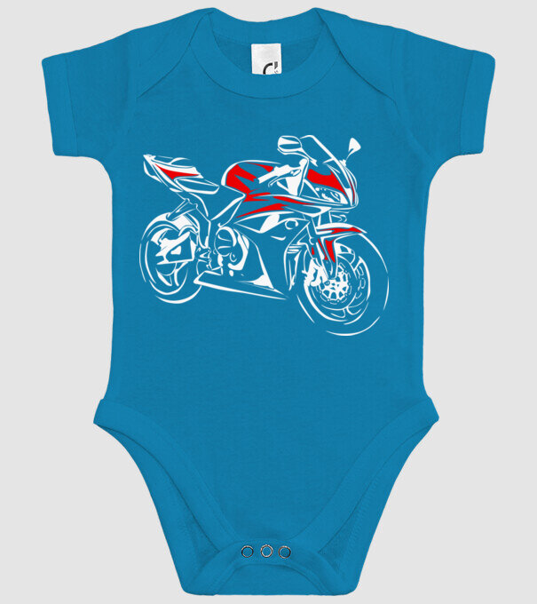 CBR600rr model turcoaz pe tricou