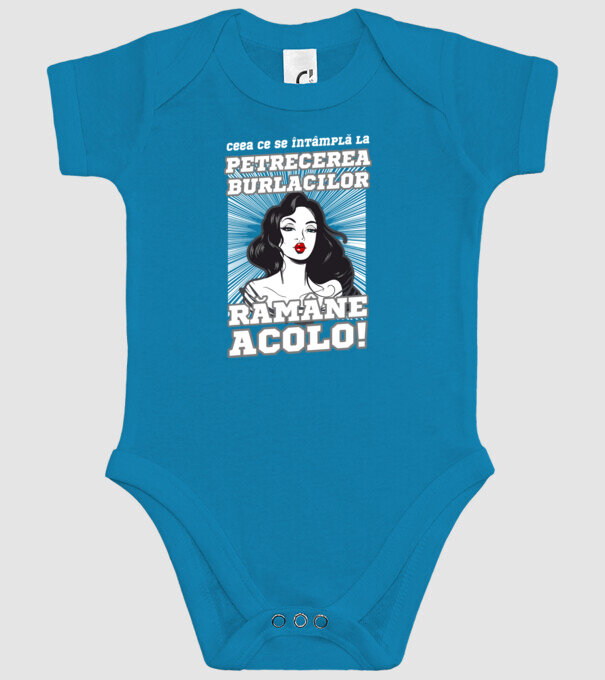 Ceea ce se întâmplă la petrecerea burlacilor rămâne acolo model turcoaz pe tricou