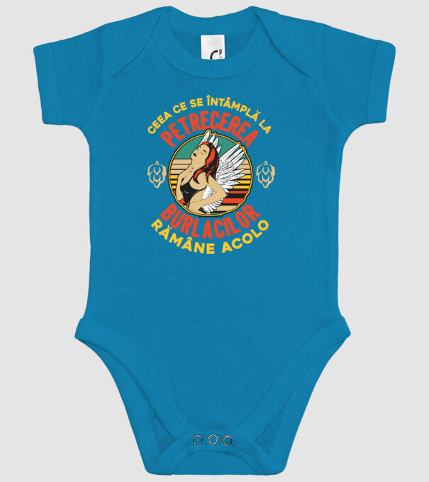 Ceea ce se întâmplă la petrecerea burlacilor rămâne la petrecerea burlacilor model turcoaz pe tricou