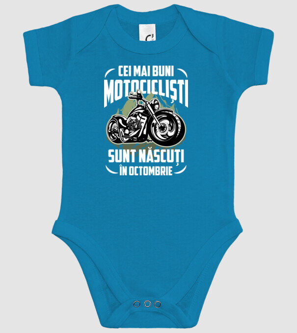 Cei mai buni motocicliști sunt născuți în Octombrie model turcoaz pe tricou