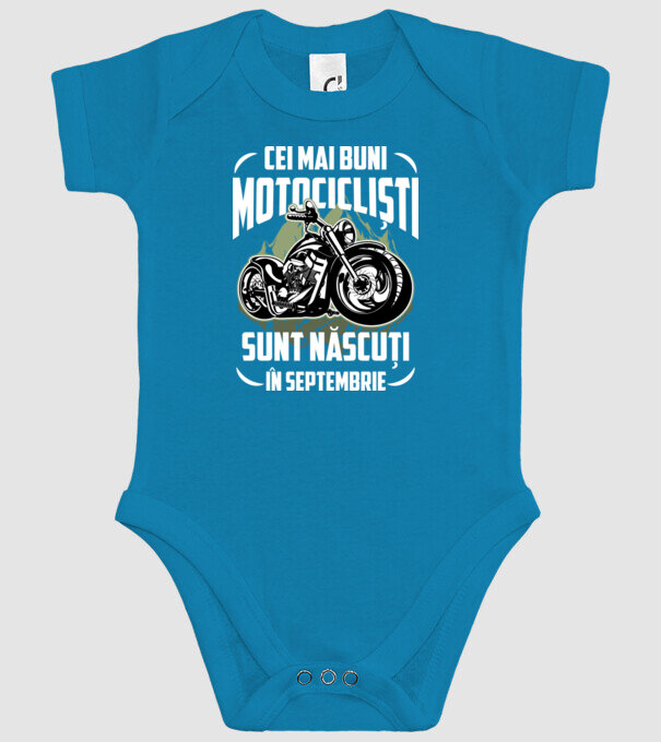 Cei mai buni motocicliști sunt născuți în Septembrie model turcoaz pe tricou