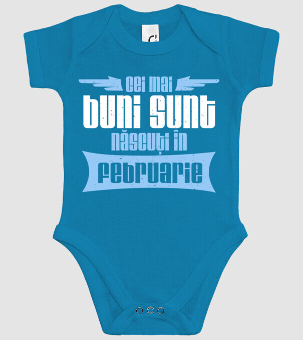 Cei mai buni sunt născuți în februarie model turcoaz pe tricou