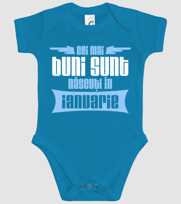 Cei mai buni sunt născuți în ianuarie model turcoaz pe tricou