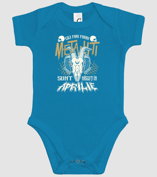 Cei mai mari metaliști sunt născuți în aprilie. model turcoaz pe tricou