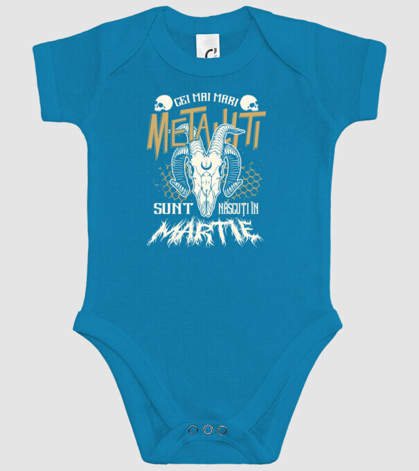 Cei mai mari metaliști sunt născuți în martie. model turcoaz pe tricou
