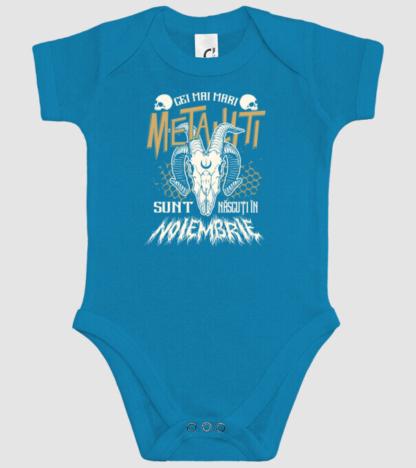 Cei mai mari metaliști sunt născuți în noiembrie. model turcoaz pe tricou