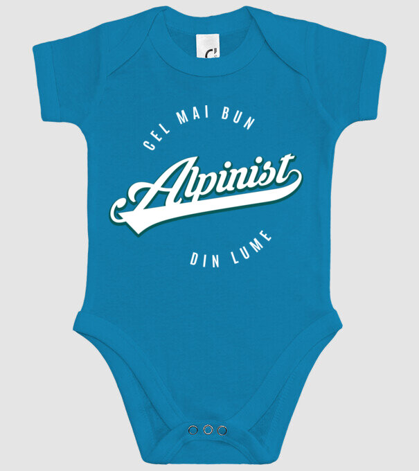 Cel mai bun alpinist din lume model turcoaz pe tricou