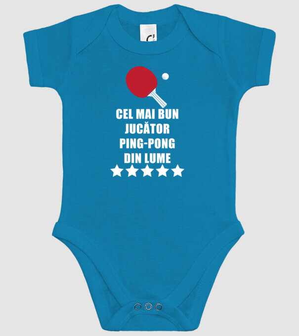 cel mai bun jucător ping-pong din lume model turcoaz pe tricou