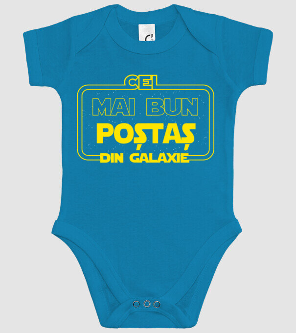 Cel mai bun poștaș din galaxie model turcoaz pe tricou