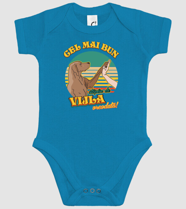 Cel mai bun stăpân de vijla vreodată! model turcoaz pe tricou