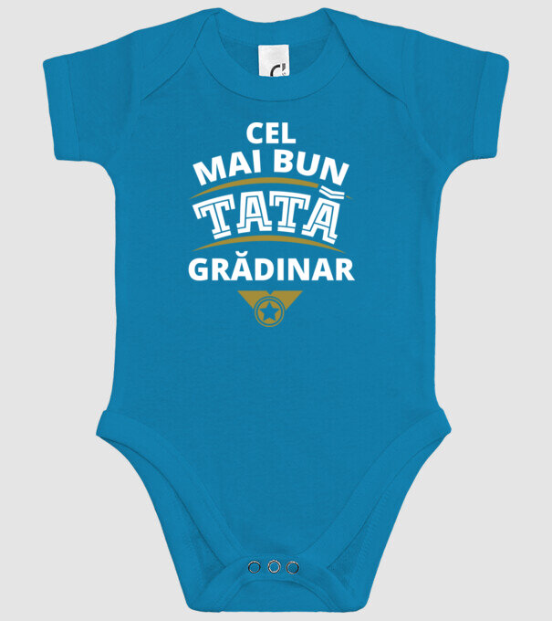 cel mai bun tată grădinar model turcoaz pe tricou